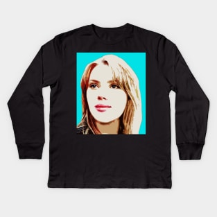 scarlett johansson Kids Long Sleeve T-Shirt